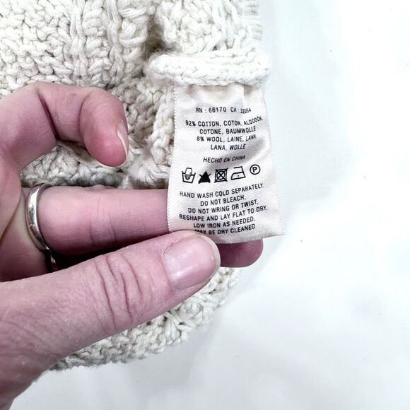 Far Away From Close anthropologie cream knit tunic XS - Picture 6 of 9